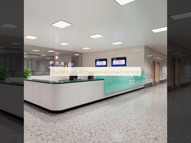 Easy-Maintain Antibacterial Hospital Floor Vinyl