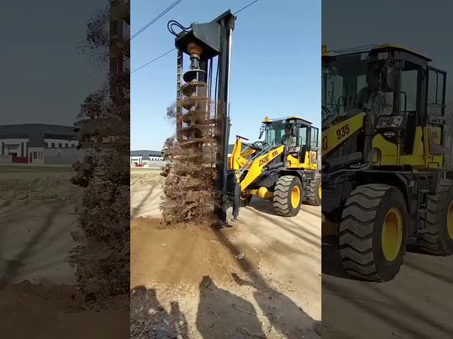 Customized  5-40ton Screw Pile Driver Excavators & Deep Hole Drilling Rigs Excavator Machine Digger Auger Screw Pile Driver Ground Screw Drilling For Utility Pole Pits, Tree Planting Holes, Photovolta