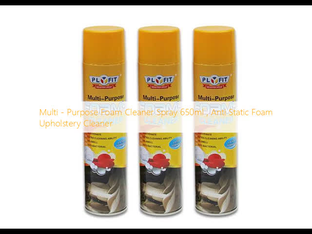 Multi - Purpose Foam Cleaner Spray 650ml , Anti Static Foam Upholstery Cleaner