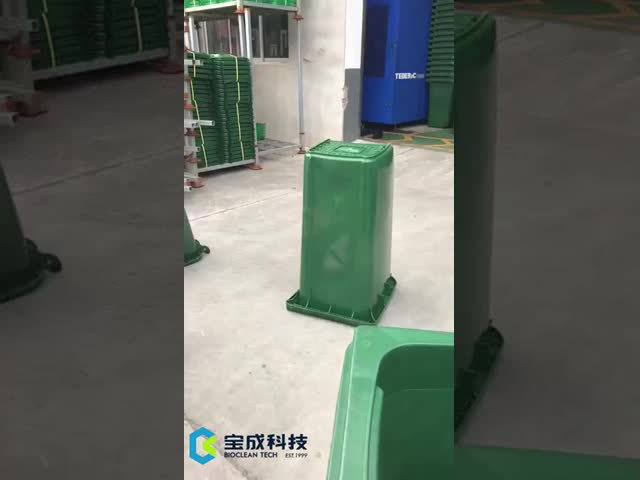 90L HDPE Recycling  Waste Disposal Management Trash Can Garbage Bin Collection Bins