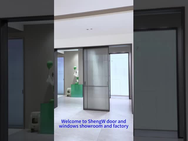 Soundproof Hinged Aluminum Sliding Glass Door Indoor Aluminum Double Doors