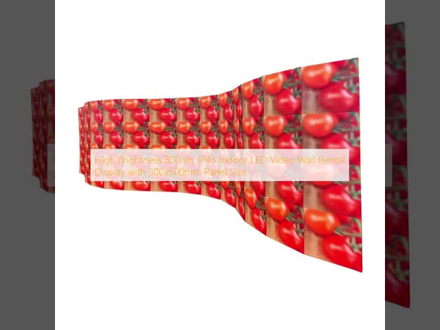 High Brightness 800nits IP43 Indoor LED Video Wall Rental Display with 500x500mm Panel Size