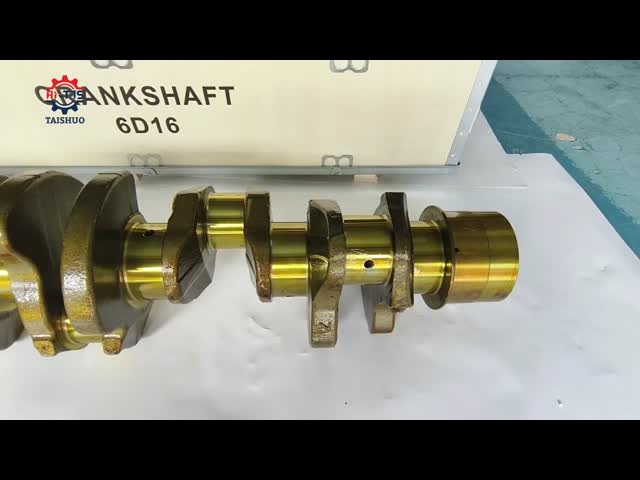 Hi-TTS 6D16 Diesel Engine Alloy Gold Crankshaft ME072197 23100-93072/2310093072 for Mitsubishi Engine Excavator/Forklift