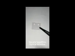 Customized Square Sapphire Optical Window with Through Hole