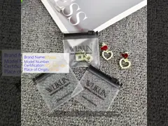 Visibility PVC Jewelry Bag Transparent With Zipper Closure