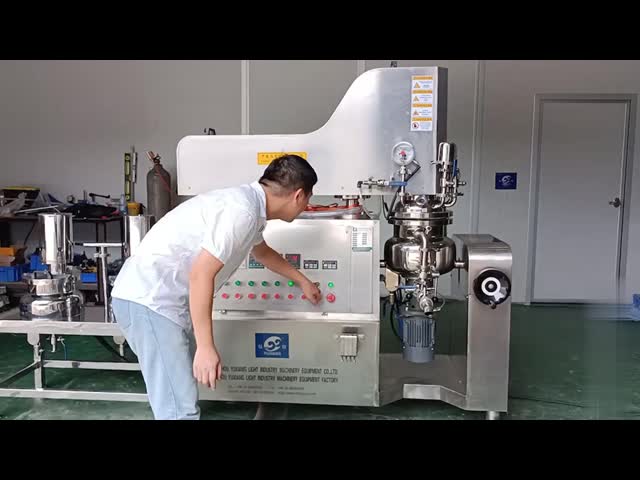 Cosmetic Machinery Cream Manufacturing Equipment Facial Making Mixer Vacuum Homogeneous Body Lotion Maker Emulsifying Machine