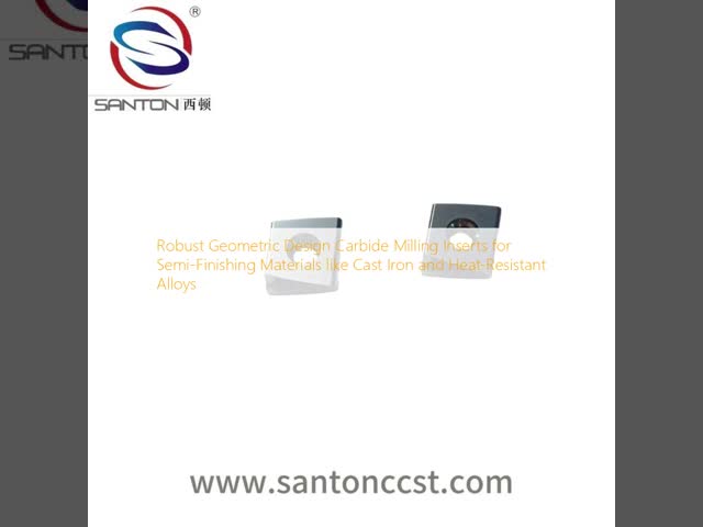 Robust Geometric Design Carbide Milling Inserts for Semi-Finishing Materials like Cast Iron and Heat-Resistant Alloys