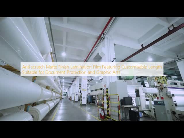 Anti-scratch Translucent Matte Lamination Film for Document Protection and Graphic Arts with Customisable Length