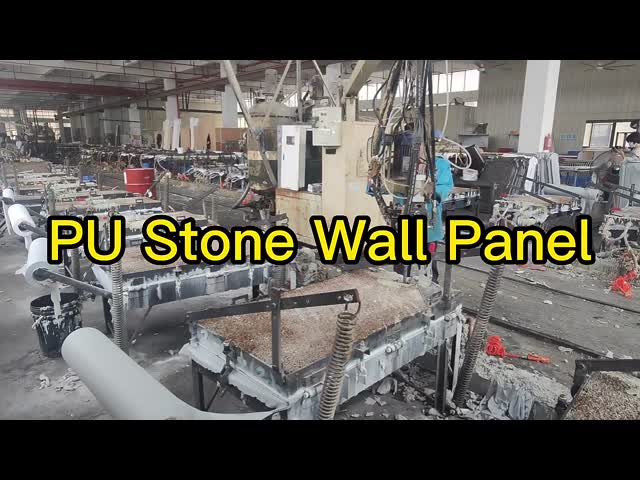 Hot Sell 1220*2440 Pu Stone Wall Panel Culture for Exterior Brick Background Decoration Polyurethane