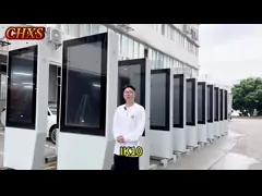 43 49 55 65 75 Inch 3500 Nits 2k IP65 Outdoor Advertising Display Floor Standing Totem Digital Signage Outdoor Kiosk Touchscreen