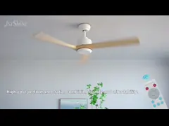 China Smart Home High Speed ABS Ceiling Fan with 6 Speed Choice Remote Control Color LED supplier