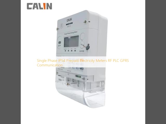 Single Phase IP54 Prepaid Electricity Meters RF PLC GPRS Communication