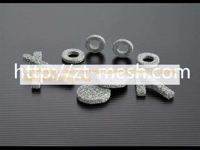 Customizable Knitted Wire Mesh Gasket 50*20mm For Optimal Sealing And Filtering In Pulp