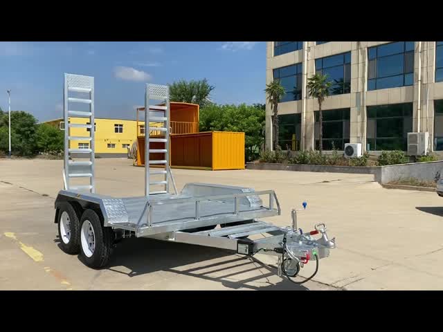 Small Excavator Plant Trailers ATM 3000kg 8x5 Plant Trailer For Agricultural