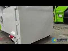 Movable 6m³ Rubbis Auger Marine Solid Hydraulic  Refuse Trash Waste Garbage Compactor