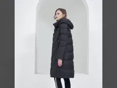 Urban Winter Elegance | Premium Gray Long Down Cotton Coat: Dual-Style Design for Sophisticated Warmth