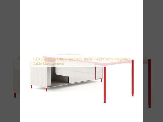 FLEX  Executive Office Desk Adjustable Height With Integrated Cable Management