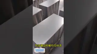 Metal Frame Mini Pleat V Bank HEPA Air Filter Size Customizable