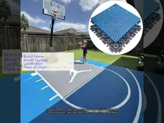 Interlocking Basketball Court Tiles 340x340x18mm PP 10-Year Warranty