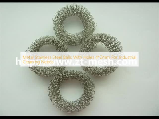 Metal Stainless Steel Balls With Holes 4*2mm For Industrial Cleaning Needs