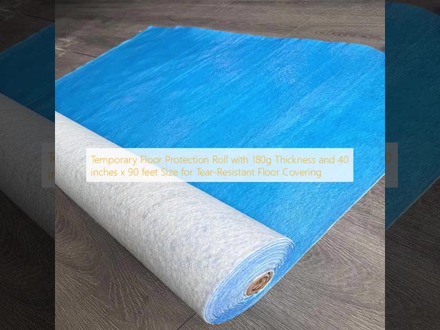 Temporary Floor Protection Fleece Felt Roll Tear Resistant 180g 300 Sqft