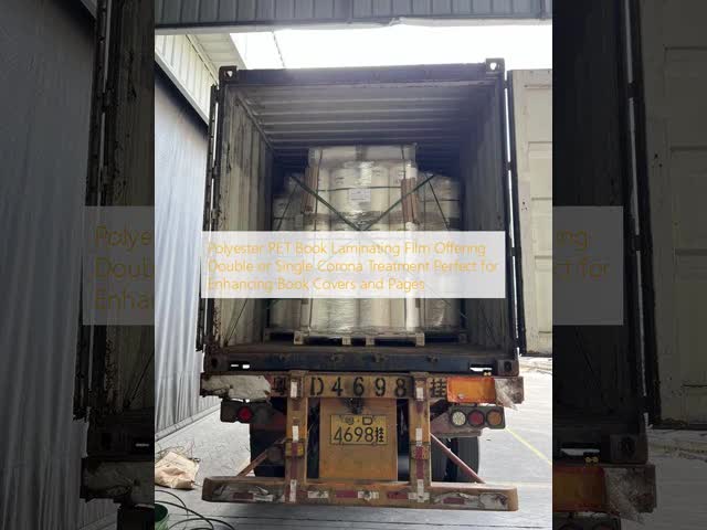 Polyester PET Book Laminating Film with Single Corona Treatment and 1 Inch Paper Core for Enhanced Book Protection