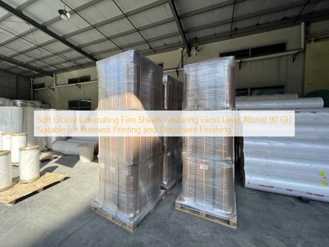 Soft Hardness Gloss Lamination Film with High Clarity and Scratch Moisture Resistant Finish