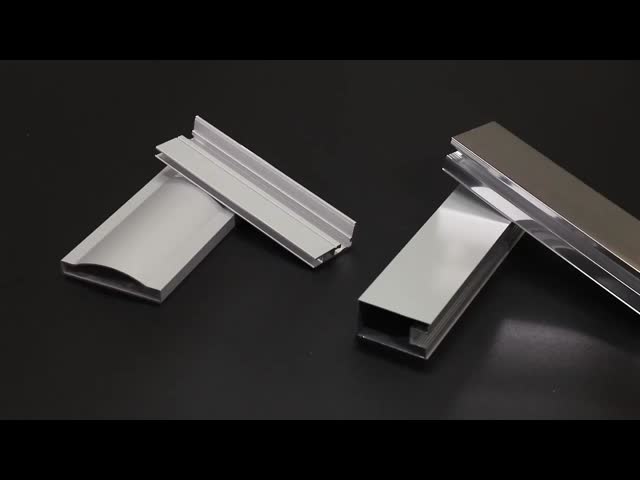 Glossy Anodizing Black Silver Window Aluminium Profile - Drilling Punching