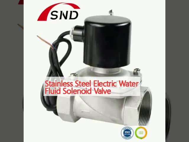 Fluid Threaded Stainless Steel Solenoid Valve Electric Water Valve DN25 - DN1000