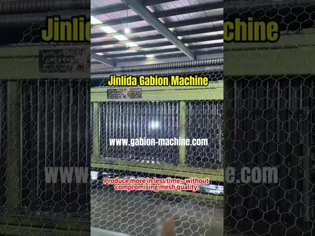 Gabion Machine for Double-Twist Mesh 60×80 & 80×100  — High Efficiency and Stable Operation by Jinlida