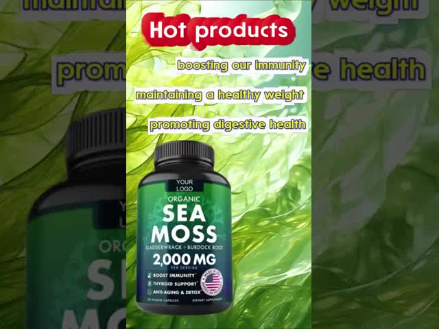 OEM Organic Irish Sea Moss Liquid with Lemon Flavor