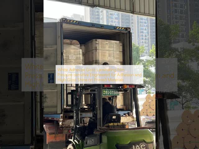 White Adhesive Gloss Laminating Film with 25-125 Microns Thickness for Enhanced Digital Printing Protection