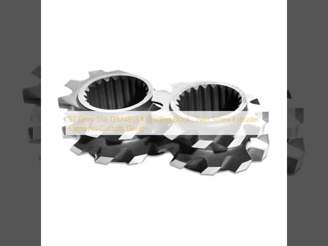 57.6mm Dia TEM48SS Kneading Block , Twin Screw Extruder Elements Custom Design
