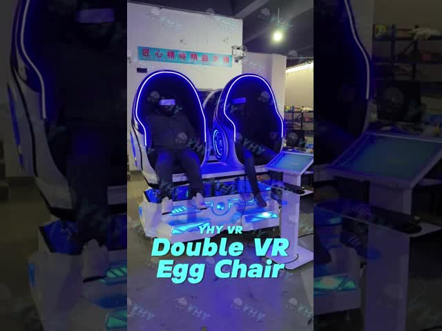Virtual Reality Equipment Virtual Reality 9D Egg Chair Vr Roller Coaster 2 Seats Vr Pod