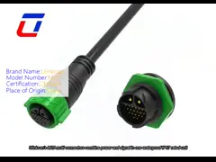 China M19 Circular 18 Pin Female Connector Waterproof Plug Panel Mount Connector supplier