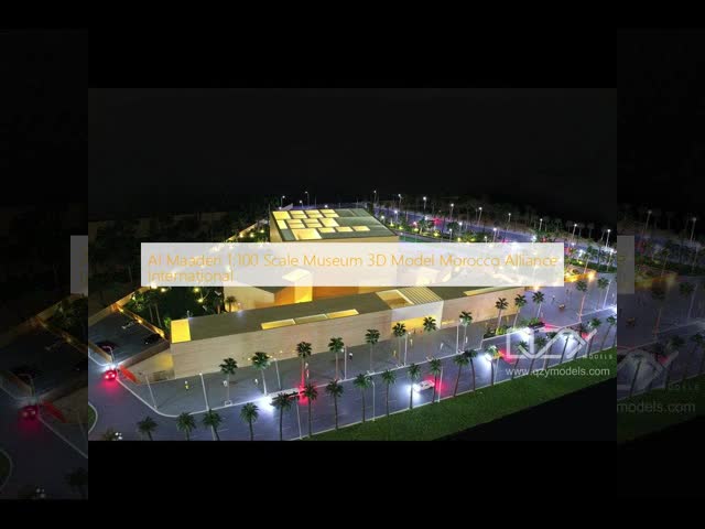 Al Maaden 1:100 Scale Museum 3D Model Morocco Alliance International