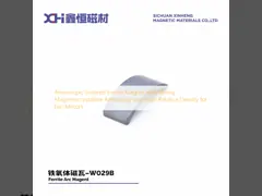 Anisotropic Sintered Ferrite Magnet with Strong Magnetocrystalline Anisotropy and High Relative Density for Fan Motors