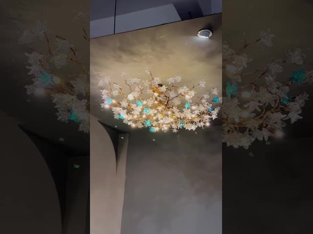 110 - 240V G9 High End Pendant Lights Artificially Blown Bubble Glass