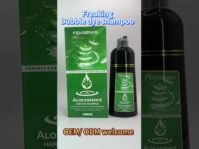 Fast Bubble Hair Color Shampoo 3 in 1 Plant Formula 500ml
