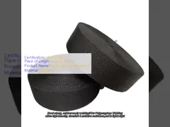 Polypropylene Webbing High Strength Plain Weave 30mm Black Woven Pp Strap For Outdoor Use