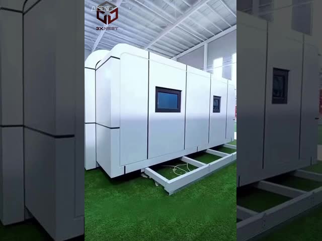 Apple Capsule House with 21.26㎡ Floor Area 18mm Bamboo Plywood Floor and 12KW Power Consumption