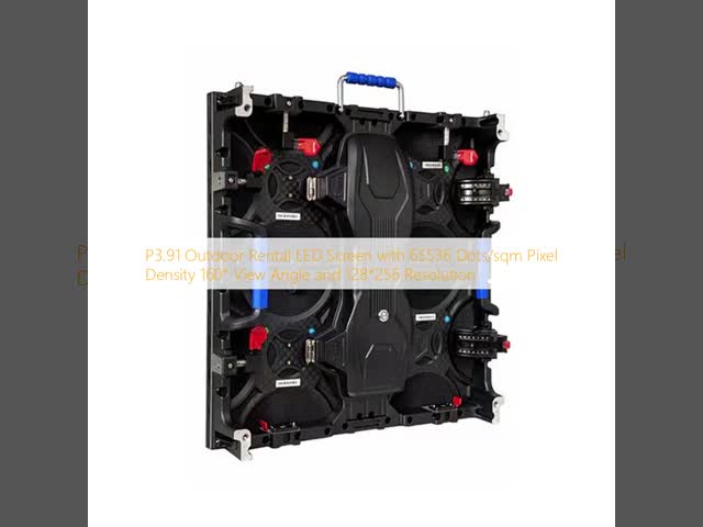 P3.91 Outdoor Rental LED Screen with 65536 Dots/sqm Pixel Density 160° View Angle and 128*256 Resolution