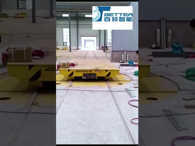 Heavy Duty Electric Turntable Transfer Cart with Motorized Rotation and Radio Control for Steel Industry Warehouse and Plant