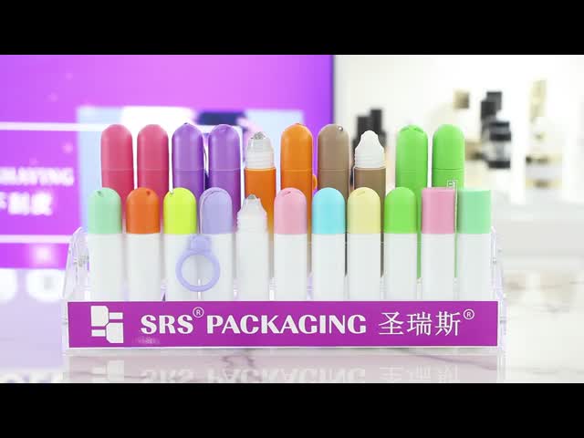 RPPI 20ml Flat Bottom PP PCR Plastic Roller Ball Big Small Ball Choice Empty No Leakage Packaging