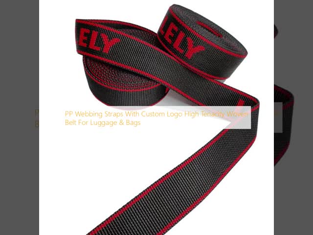 PP Webbing Straps With Custom Logo High Tenacity Woven Belt For Luggage & Bags