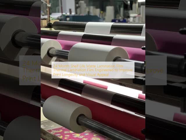 24 Month Shelf Life Matte Lamination Film with 17-45 Microns Thickness and 300m-4000m Roll Length for Enhanced Durability