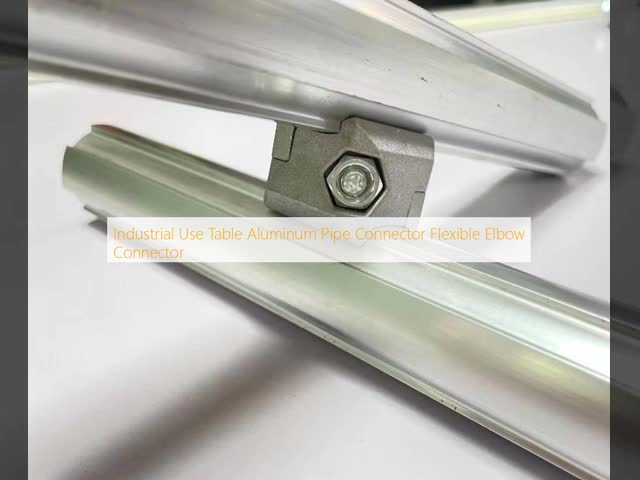 Industrial Use Table Aluminum Pipe Connector Flexible Elbow Connector