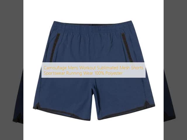 Camouflage Mens Workout Sublimated Mesh Shorts Sportswear Running Wear 100% Polyester