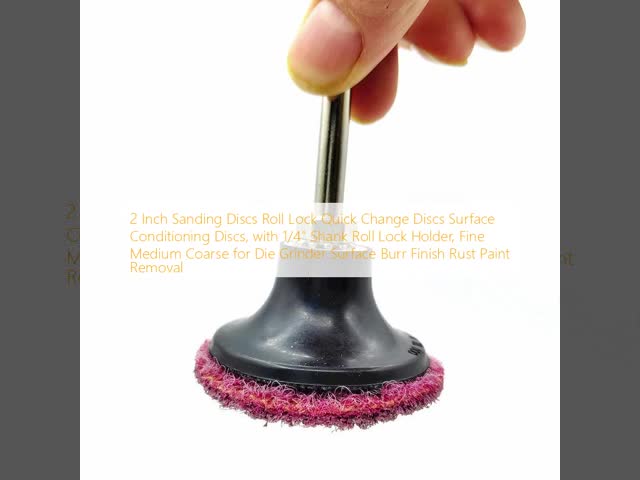 3Inch 120 Grit Roloc Quick Change Discs For Metalworking Rust Removal