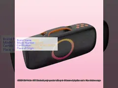 40W Bluetooth Party Speaker With 3-12 Hours Playtime And 10m Wireless Range